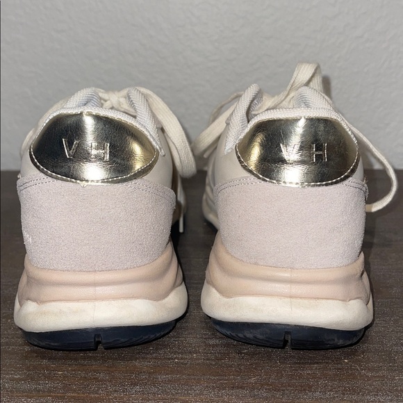 Vintage Havana’s in Nude glitter with Gold Star Sneakers - Picture 2 of 5